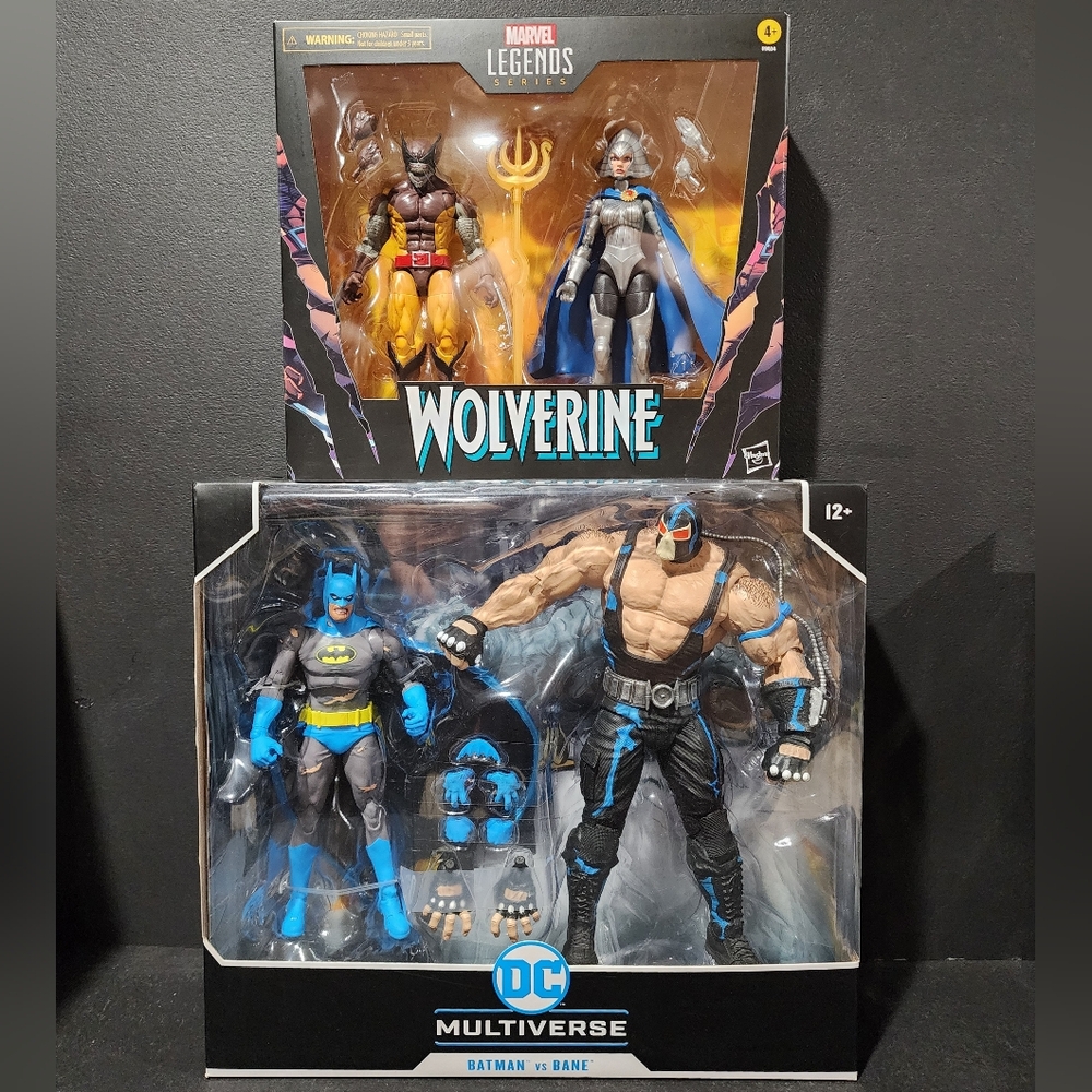 Batman vs Bane DC Multiverse McFarlane Wolverine Lilandra Marvel Legends 2 PACK!